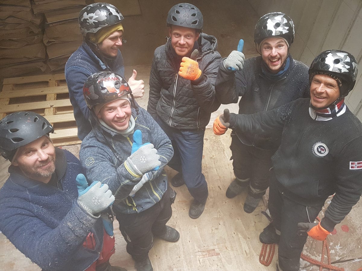 Ansatte ved Tromsø fryseterminal.