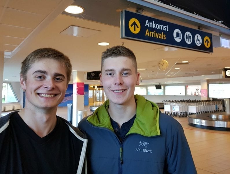 Lærlinger om bord på Hermes.